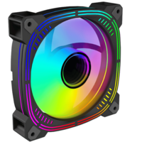 Fan Cooler PC Gamer Rainbow Ventoinha Gabinete Computador