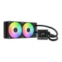 Water Cooler Gamdias Chione E4, ARGB, 240mm, AMD/Intel, Display Lcd, Preto - Chione E4-240
