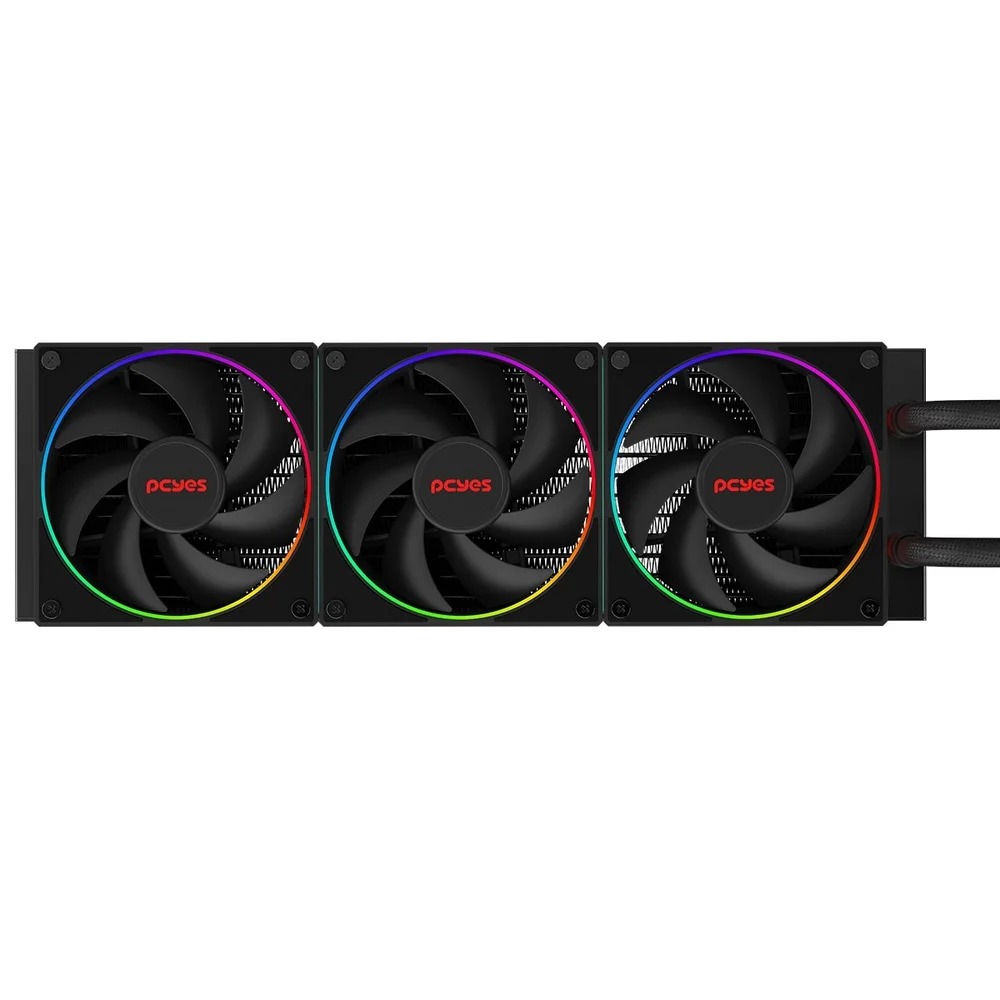 Water Cooler PCyes Vision 360mm Black Vulcan - Tela Lcd 2,1". Water Cooler PCyes Vision 360mm Black Vulcan - Tela Lcd 2,1".