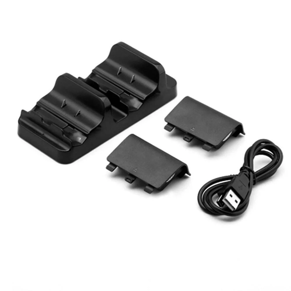 Carregador Dual Power Dock Com 2 Baterias Para Controle XBOX One Dobe. Carregador Dual Power Dock Com 2 Baterias Para Controle XBOX One Dobe.