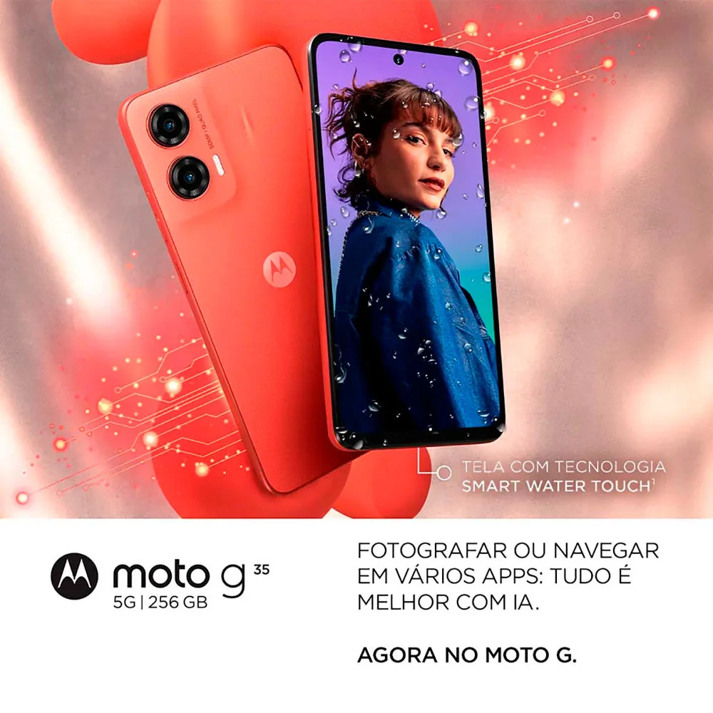 Smartphone Motorola G35 5g 256gb 8GB Ram 6.72” 50mp Coral Smartphone Motorola G35 5g 256gb 8GB Ram 6.72” 50mp Coral