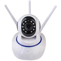 Baba Eletrônica Câmera 360° 3 Antenas Hd Wifi Visão Noturna