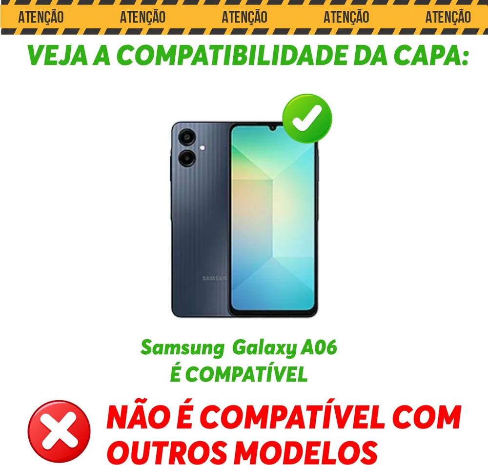 Capa Capinha Case Para Samsung Galaxy A06 4g - Protetora Resistente Anti Impacto Queda Armadura Militar