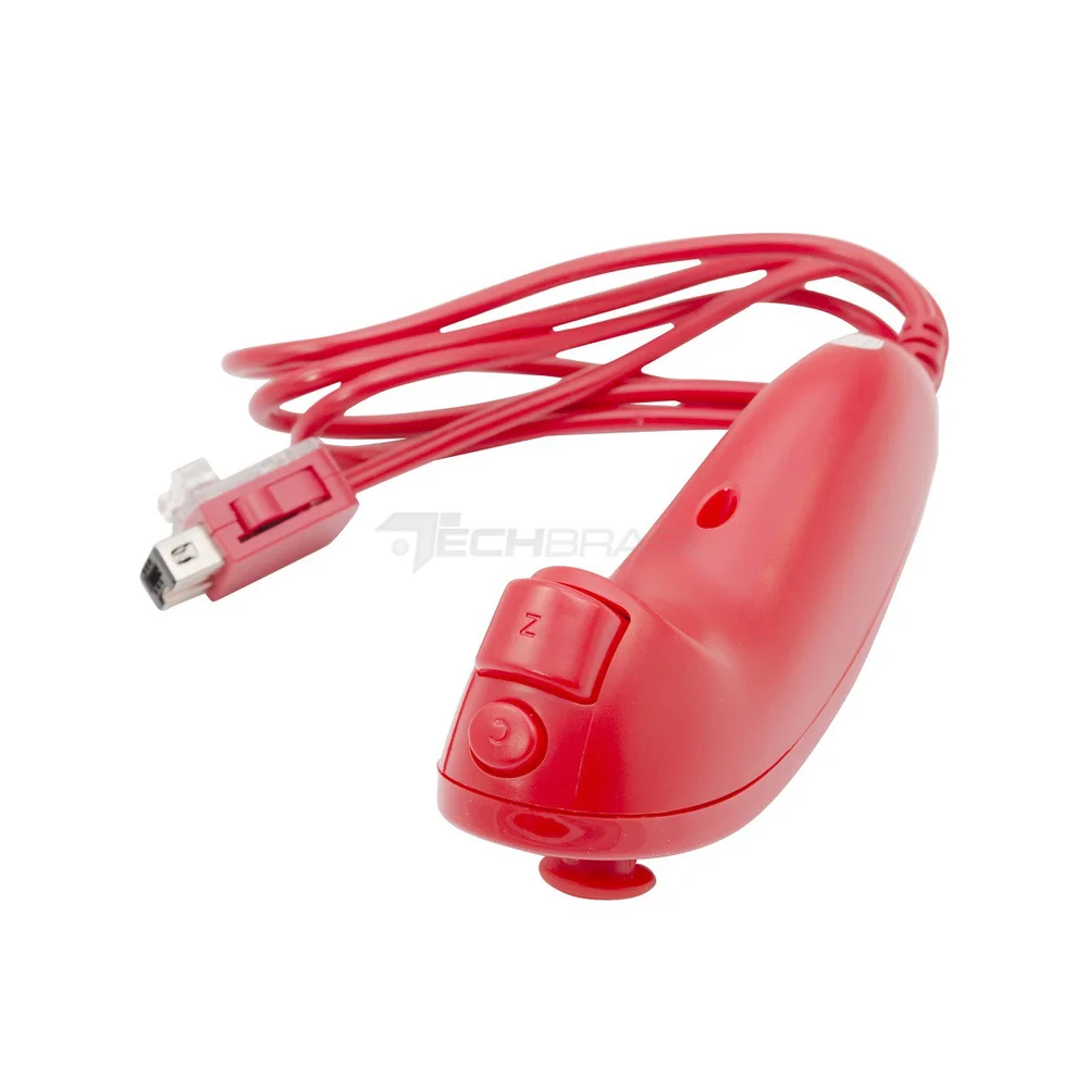 Controle Nunchuk Para Nintendo Wii E Wii U Vermelho Controle Nunchuk Para Nintendo Wii E Wii U Vermelho