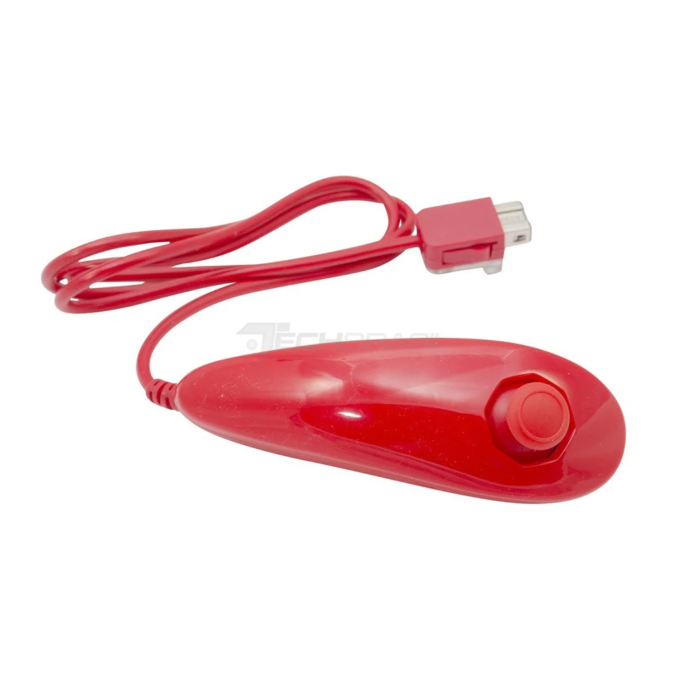 Controle Nunchuk Para Nintendo Wii E Wii U Vermelho Controle Nunchuk Para Nintendo Wii E Wii U Vermelho