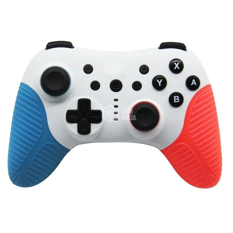 Controle Sem Fio Pro Turbo Para Nintendo Switch Ios Android PC Bluetooth Azul+vermelho