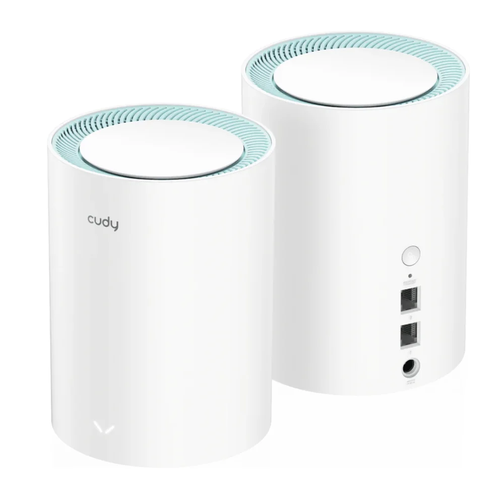 Roteador Cudy Ac1200 M1300 Mesh Gigabit Kit Com 2 Branco M1300(2-pack)_us V2.0