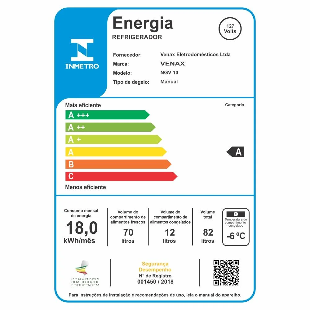 Frigobar Venax 82 Litros Inox 127v Frigobar Venax 82 Litros Inox 127v