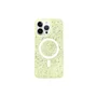 Capa Capinha Case Brilho Glitter Luxo Premium Magsafe Magnética Compatível Para Iphone 14 Pro - Amarelo