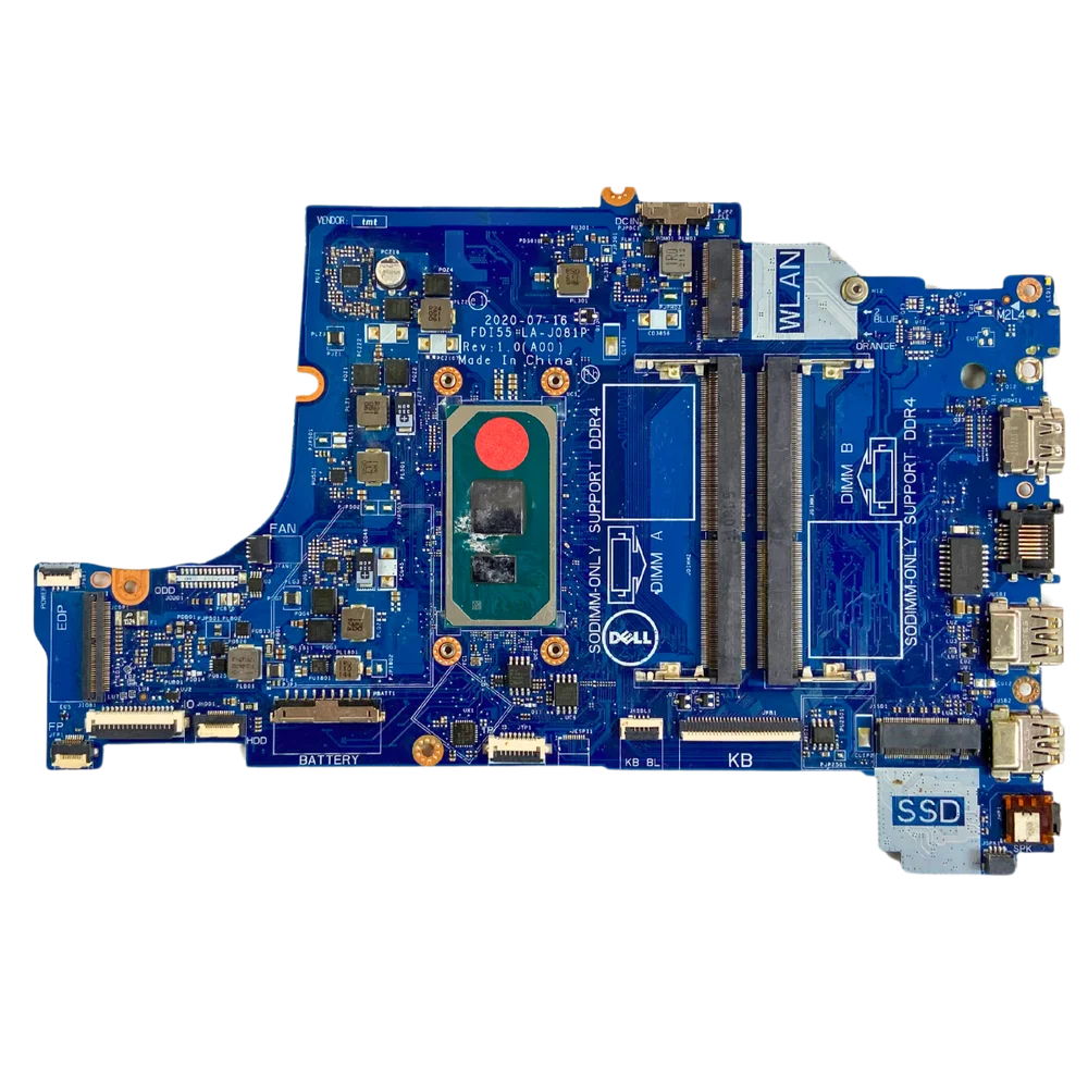 Placa Mãe Dell La-j081p Intel® Core™ i5-1035g1 Sucata Placa Mãe Dell La-j081p Intel® Core™ i5-1035g1 Sucata