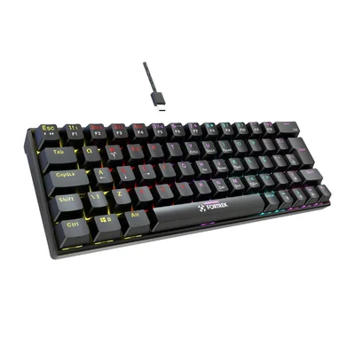 Teclado Gamer Mecânico Fortrek Gravity 65 Compact Preto