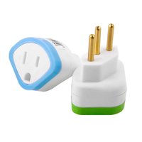 Adaptador Pino Chato 3 Pinos 2p + T 10a/250v Branco Dn1630 - PC / 12