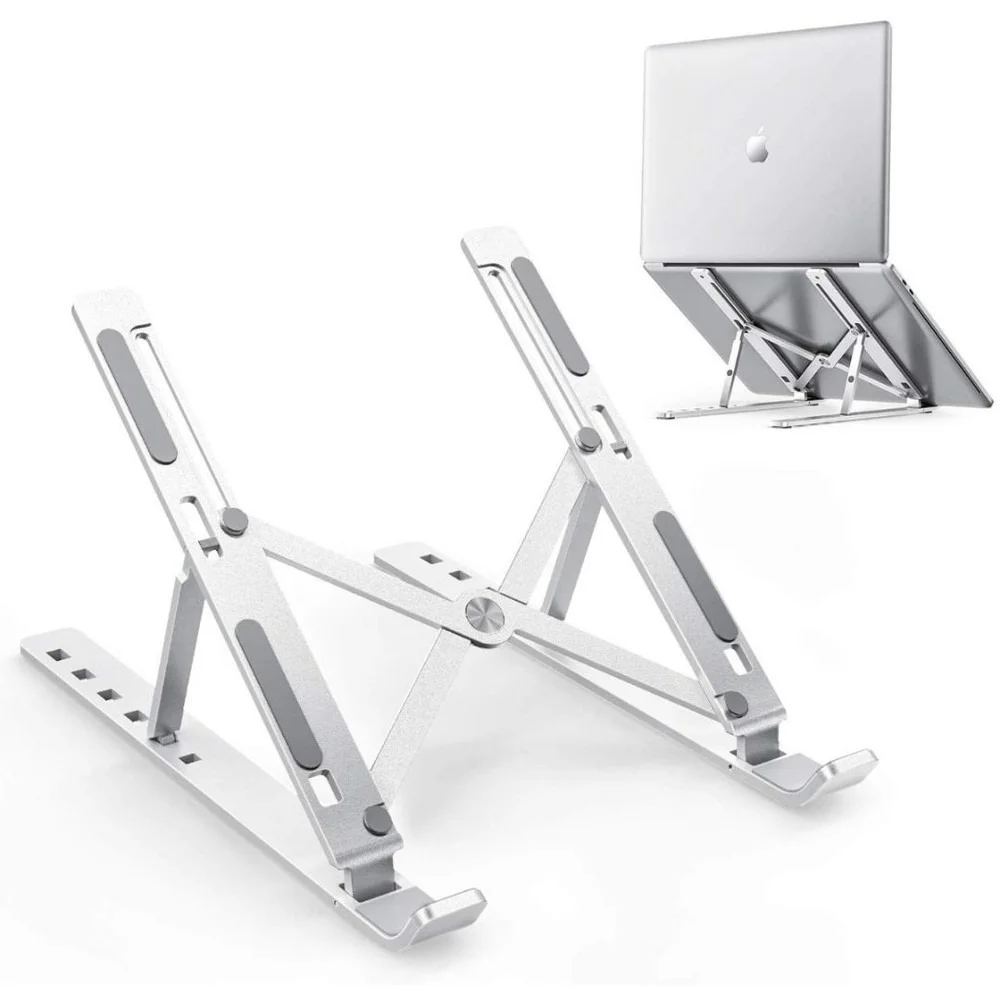 Suporte de Notebook Ajustável Alumínio, Leve, Resistente, Durável Suporte de Notebook Ajustável Alumínio, Leve, Resistente, Durável