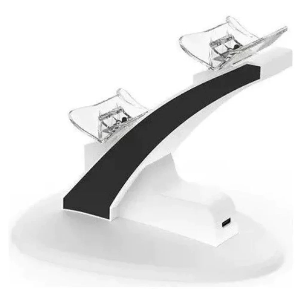 Suporte Carregador Base Controle Dualsense Playstation 5 Cor Branco Suporte Carregador Base Controle Dualsense Playstation 5 Cor Branco