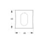 Fechadura Rolete Para Porta Pivotante 1005 Roseta Quadrada Dourada Gold 45mm Stam