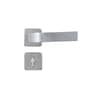 Fechadura Modena Banheiro Roseta Quadrada Escovado 40mm Mgm