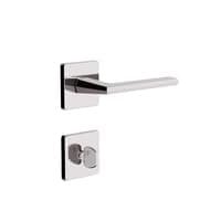 Fechadura Roseta Quadrada Design Banheiro 40mm Cromado 740b127cr 3f