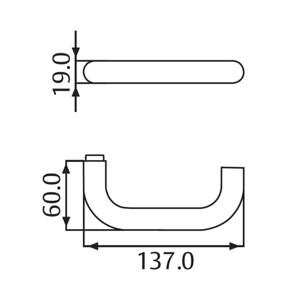 Fechadura Acessibilidade 517 Professionel Tubular Banheiro St2-55 Ros 357 55mm Inox Lixado Ou Escovado La Fonte