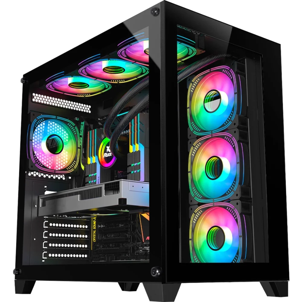 PC Gamer Aquário Ryzen 5600x, RTX 5060 Ti, B550 Asus, 32gb, SSD Nvme 1TB - Balão.info