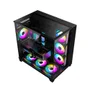 Gabinete Gamer K-mex Aquario Cg-04j1 Tiger Shark Atx Preto Sem Cooler