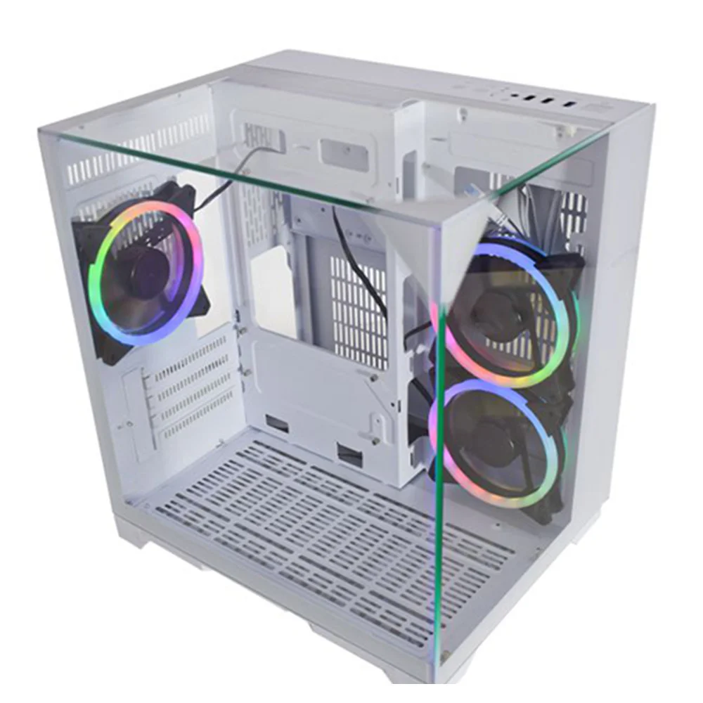 Gabinete Aquário Visão Inifinita White Cg-w3d3 Micro Atx