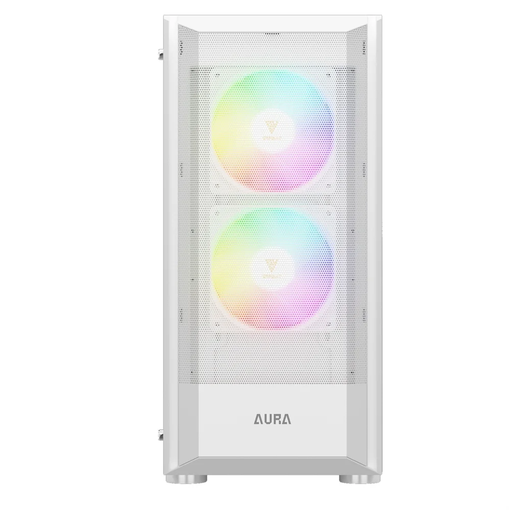Gabinete Gamer Gamdias Aura Gc6 Wh ARGB, Mid-tower, Vidro Temp, 3 Fans, White - Aura Gc6 Wh ARGB Gabinete Gamer Gamdias Aura Gc6 Wh ARGB, Mid-tower, Vidro Temp, 3 Fans, White - Aura Gc6 Wh ARGB