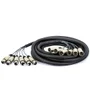 Multicabos Com Conector Xlr 6 Vias Espaguetado Multisom 8 Metros