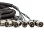 Multicabos Com Conector Xlr 6 Vias Espaguetado Multisom 8 Metros