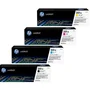 Kit 4x Cores Toner Original Hp 201a M252dw M277dw B+c+y+m