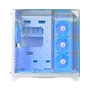 Gabinete Rise Mode Galaxy Full Glass Mid Tower Atx Lateral E Frente Em Vidro Temperado Branco