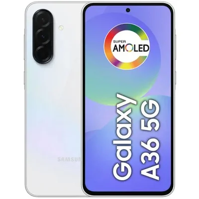 Smartphone Samsung Galaxy A36 128GB 5g - Branco, Câmera Tripla 50mp, Ram 6gb, Tela 6.7"