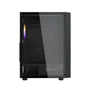 Gabinete Kalkan Joturn Mid Tower Vidro Temperado RGB C/4 Fans Preto