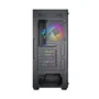 Gabinete Kalkan Joturn Mid Tower Vidro Temperado RGB C/4 Fans Preto