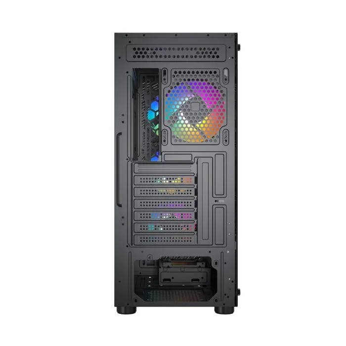 Gabinete Kalkan Joturn Mid Tower Vidro Temperado RGB C/4 Fans Preto Gabinete Kalkan Joturn Mid Tower Vidro Temperado RGB C/4 Fans Preto