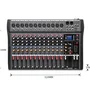Mesa De Som 12 Canais Bluetooth Usb Mp3 Playe Digital Bivolt