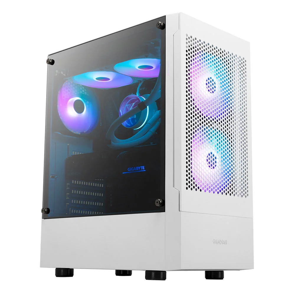 Gabinete Gamer Mid Tower 3 Fans Sem Fonte Talos E3 Mesh Branco Gamdias Gabinete Gamer Mid Tower 3 Fans Sem Fonte Talos E3 Mesh Branco Gamdias