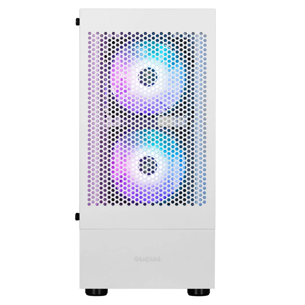 Gabinete Gamer Mid Tower 3 Fans Sem Fonte Talos E3 Mesh Branco Gamdias Gabinete Gamer Mid Tower 3 Fans Sem Fonte Talos E3 Mesh Branco Gamdias