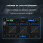 Pedal PC Simsonn PRO PLUS-P2-B Preto (Acelerador Freio) Pedal Load Cell Volante PC Cockpit Simulador