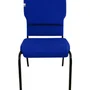 Cadeira Empilhável Para Igrejas Evangélicas Linha Church Azul