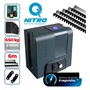 Kit Motor Automatizador De Portão Dz Nano Nitro 650kg Rossi 4 Controles 6m Cremalheira