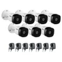 Kit 07 Câmeras De Segurança Vhl 1120 B Visão Noturna De 20m Intelbras Com Fontes De Alimentação