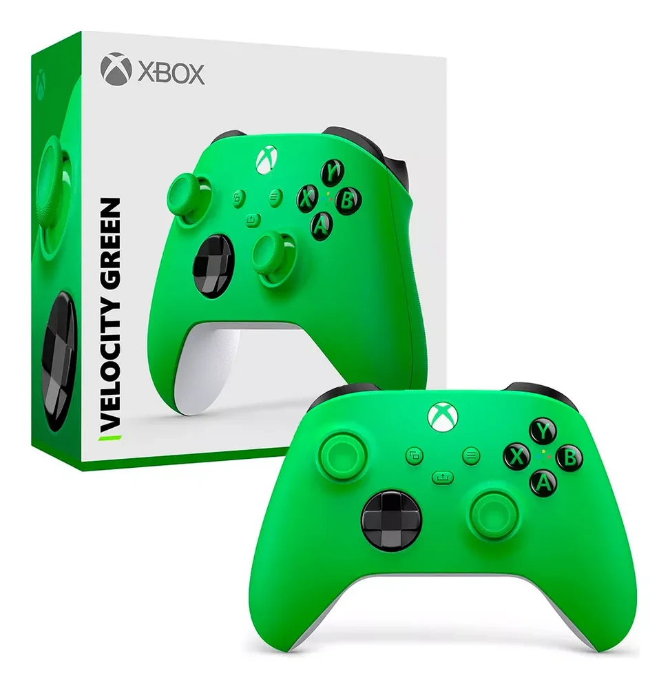Controle Sem Fio Microsoft XBOX One – Velocity Green , Compatível Com Series X|s E PC. Controle Sem Fio Microsoft XBOX One – Velocity Green , Compatível Com Series X|s E PC.