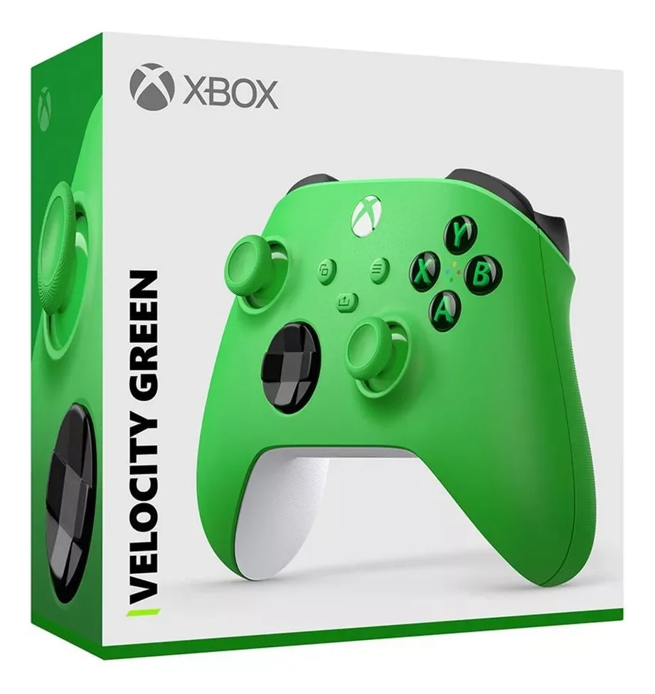 Controle Sem Fio Microsoft XBOX One – Velocity Green , Compatível Com Series X|s E PC. Controle Sem Fio Microsoft XBOX One – Velocity Green , Compatível Com Series X|s E PC.