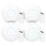 4 Roteadores Wi-fi 6 Access Point 3.0 Gbps + 4 Injetores Poe | 4 U6+ Ubiquiti Com 4 Fontes 48v 15w