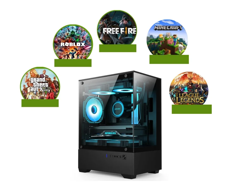 Computador Cpu PC Gamer Intel Core i5 3.6ghz Memoria Ram 16gb SSD 500gb - view 5