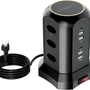 Extensão Tomada De Torre 9tomadas 4usb 2type-c Coibeu Preto