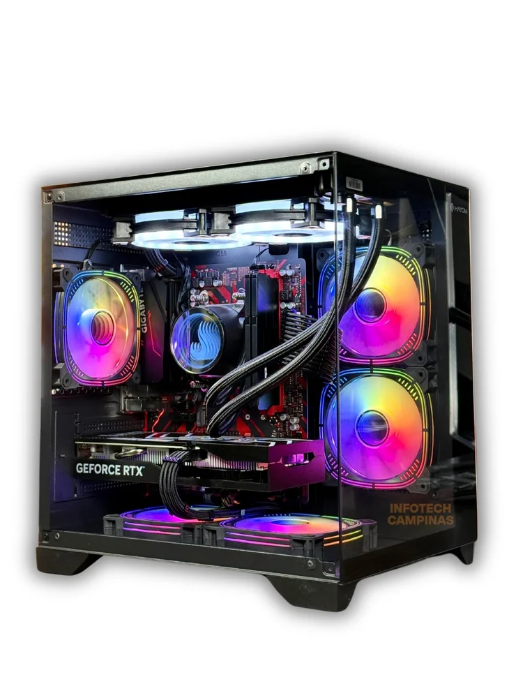 PC Gamer Ryzen 7 5700x | RTX 5060 8GB | 32gb Ram | SSD 1TB | Water Cooler 240mm | WINDOWS 11 Pro | Edição Full Black Premium - view 2