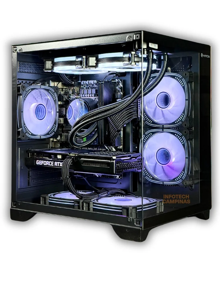 PC Gamer Ryzen 7 5700x | RTX 5060 8GB | 32gb Ram | SSD 1TB | Water Cooler 240mm | WINDOWS 11 Pro | Edição Full Black Premium - view 3