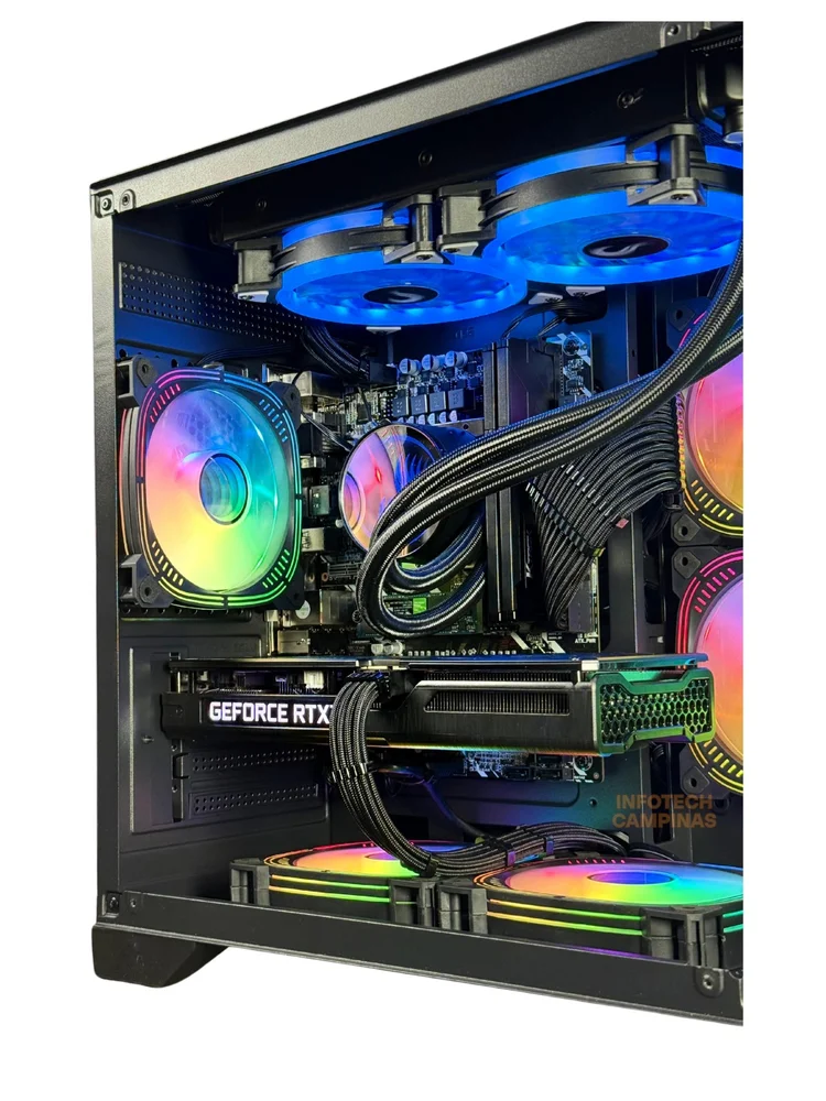 PC Gamer Ryzen 7 5700x | RTX 5060 8GB | 32gb Ram | SSD 1TB | Water Cooler 240mm | WINDOWS 11 Pro | Edição Full Black Premium - view 4