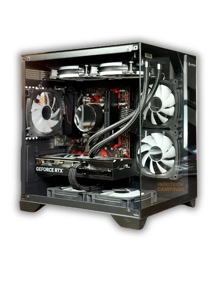 PC Gamer Ryzen 7 5700x | RTX 5060 8GB | 32gb Ram | SSD 1TB | Water Cooler 240mm | WINDOWS 11 Pro | Edição Full Black Premium - view 5